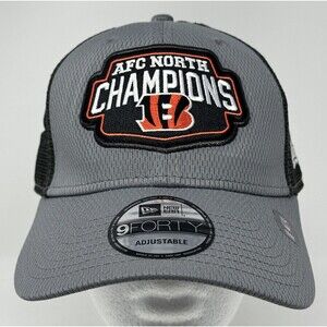 New Era 9Forty Cincinnati Bengals AFC North Champions Mesh SnapBack Hat Cap OSFM